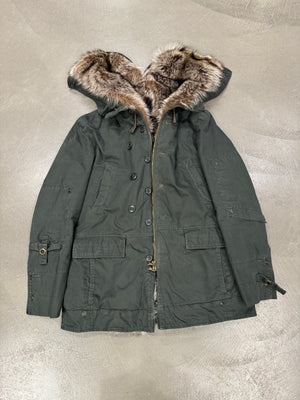 2010s Ermanno Scervino "Kanye" real marmot fur parka