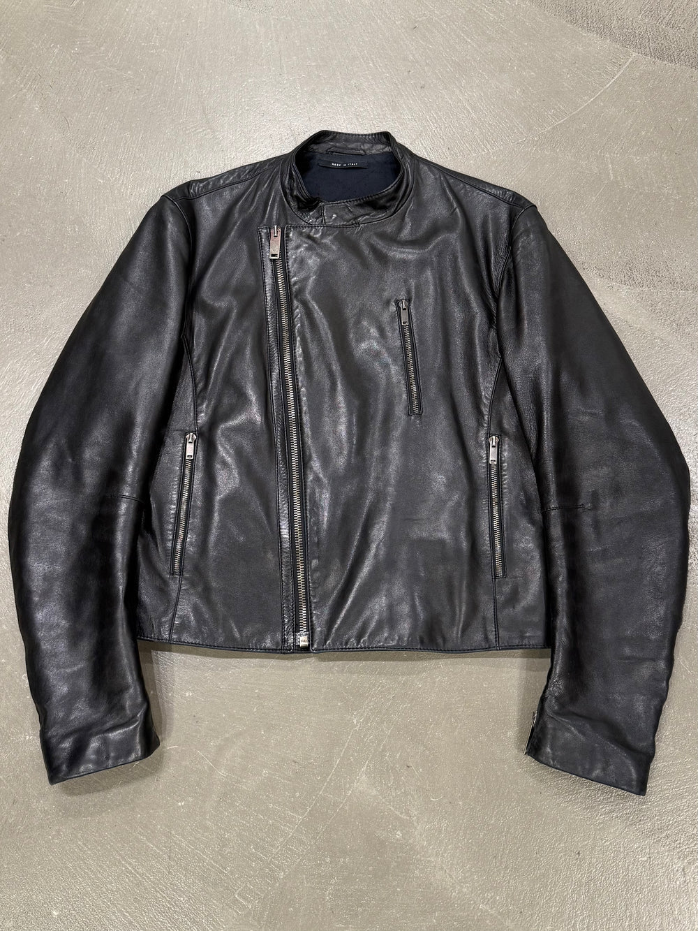 2000s Gucci by Tom Ford leather biker jacket
