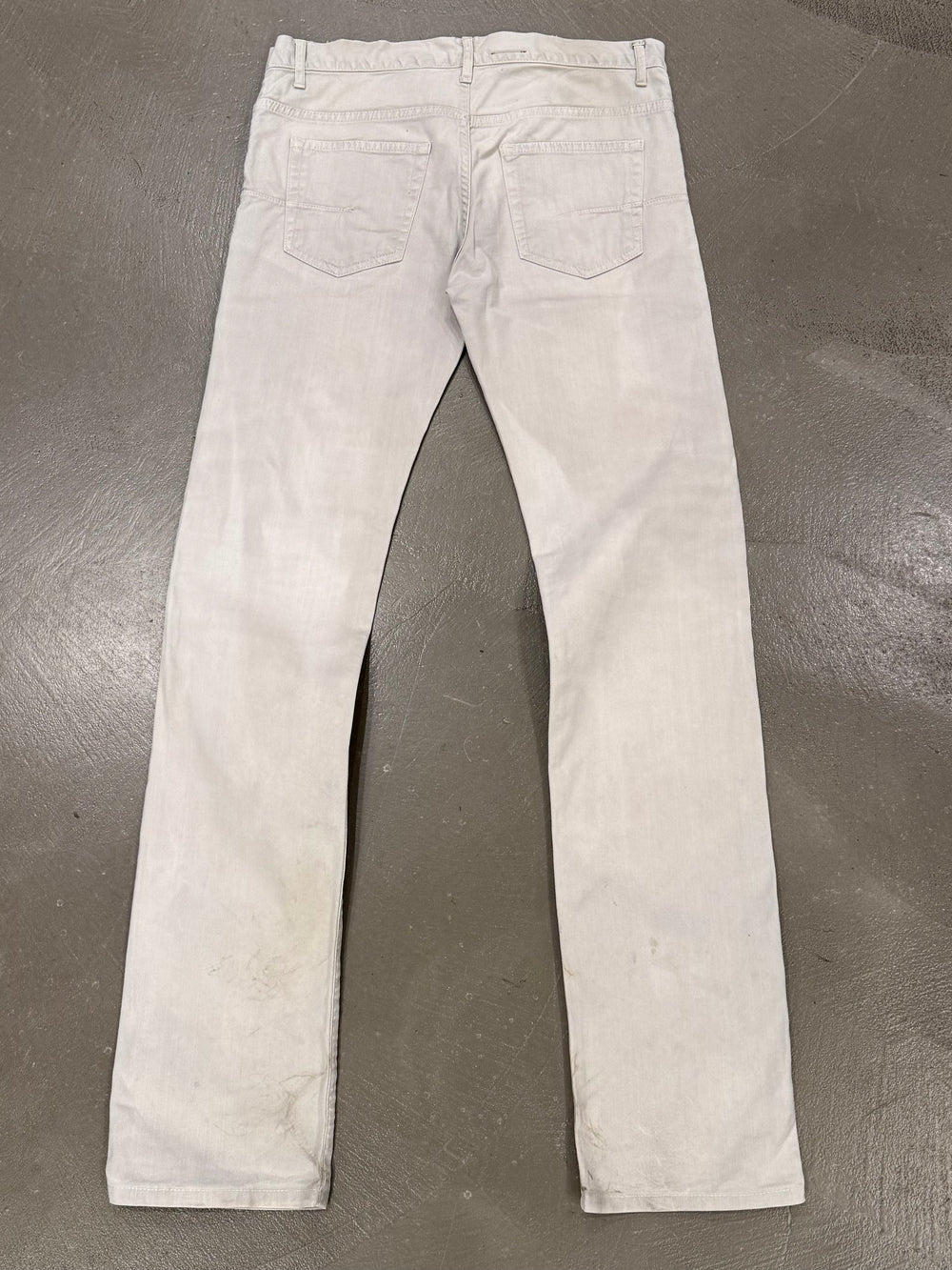 2010s Dior stained slim jeans