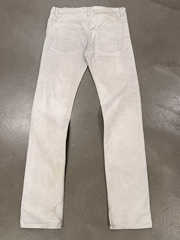 2010s Dior stained slim jeans