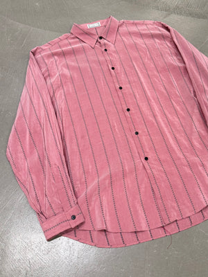 2000s Gianni Versace iridescent stripe shirt
