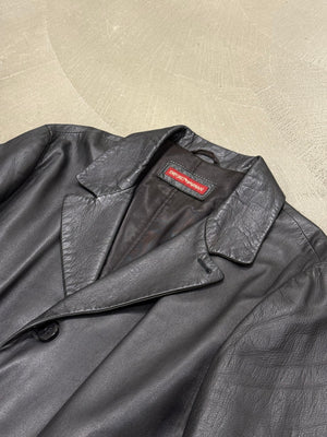 1990s Emporio Armani leather coat