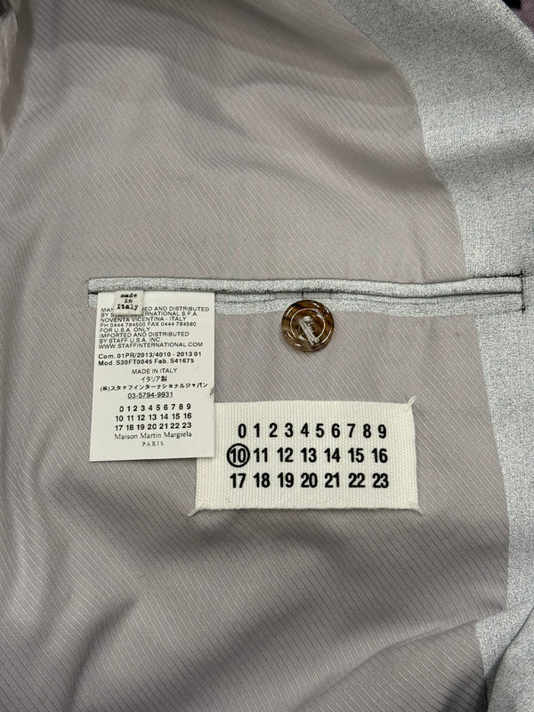 2013 Maison Margiela cracked painted tailored suit set