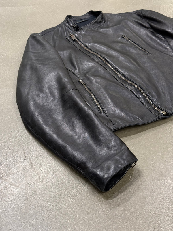 2000s Gucci by Tom Ford leather biker jacket