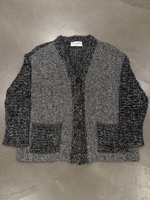1990s Dolce & Gabbana patchwork wool cardigan