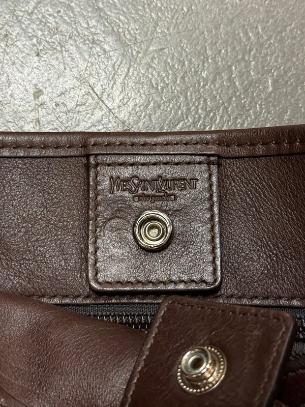 2000s Yves Saint Laurent Mombasa horn shoulder bag