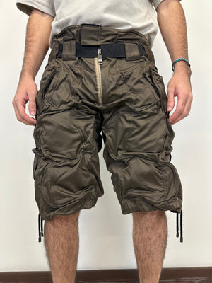 SS2008 Dolce & Gabbana wire wrinkle shorts bondage cargo pants
