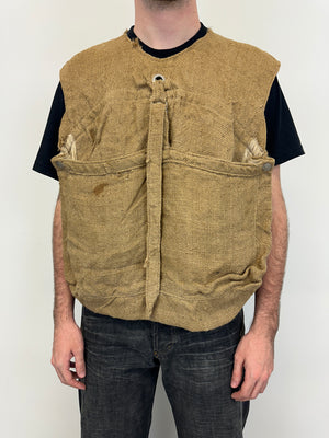 1990s Armani Jeans jute military vest