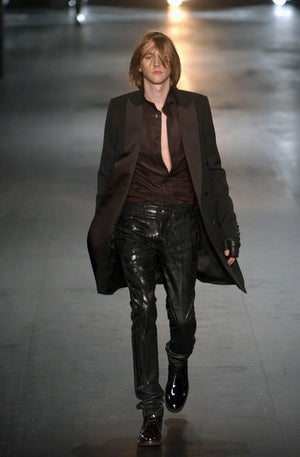 AW2003 Dior by Hedi Slimane waxed jeans