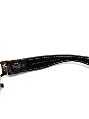 1/1 Chrome Hearts REHAB-I factory diamonds and ruby leather sunglasses