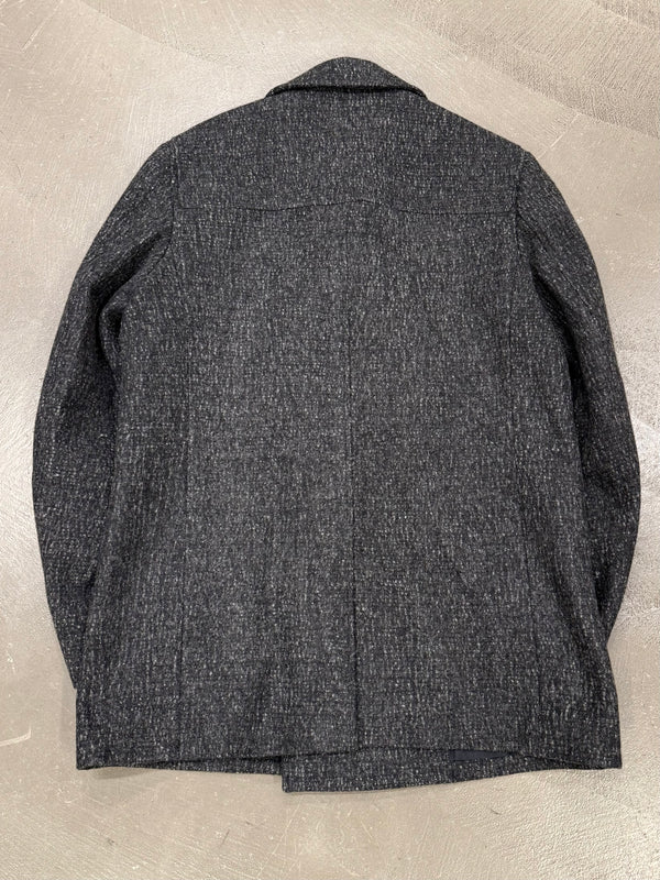2010s Dior double breasted tweed wool coat