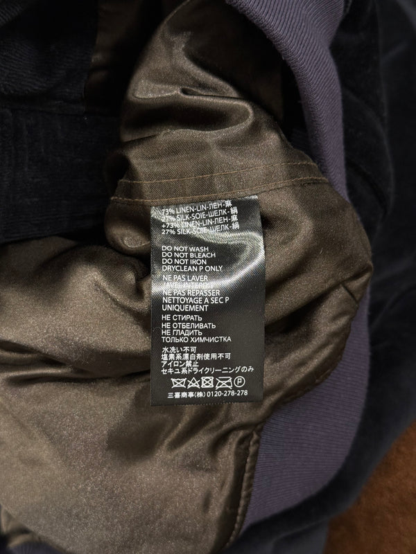 Haider Ackermann velvet Perth bomber jacket