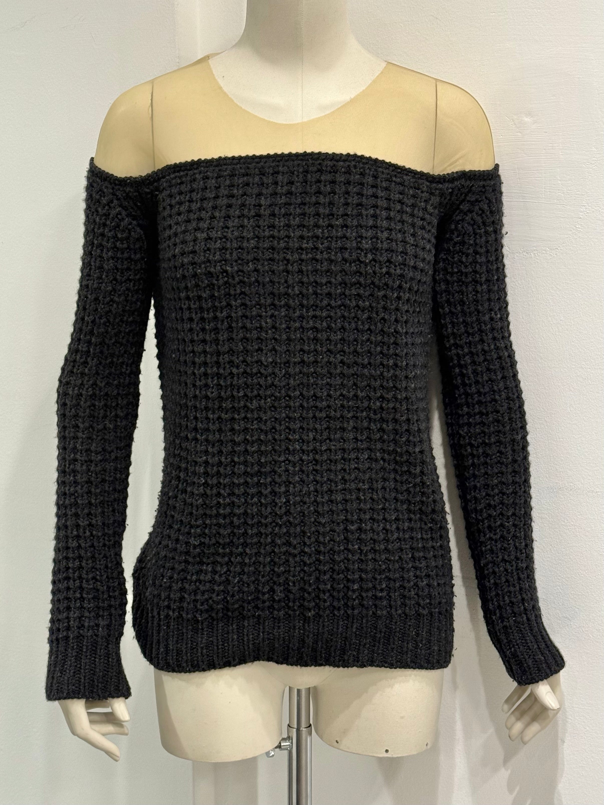 A/W2006 Maison Margiela hybrid wool-sheer knit