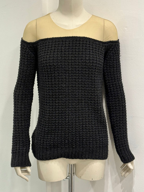 A/W2006 Maison Margiela hybrid wool-sheer knit
