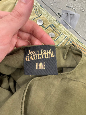 1990s Jean Paul Gaultier draped asymmetrical dress