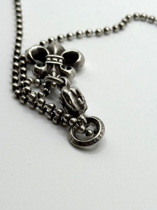 Chrome Hearts floral mini ball necklace