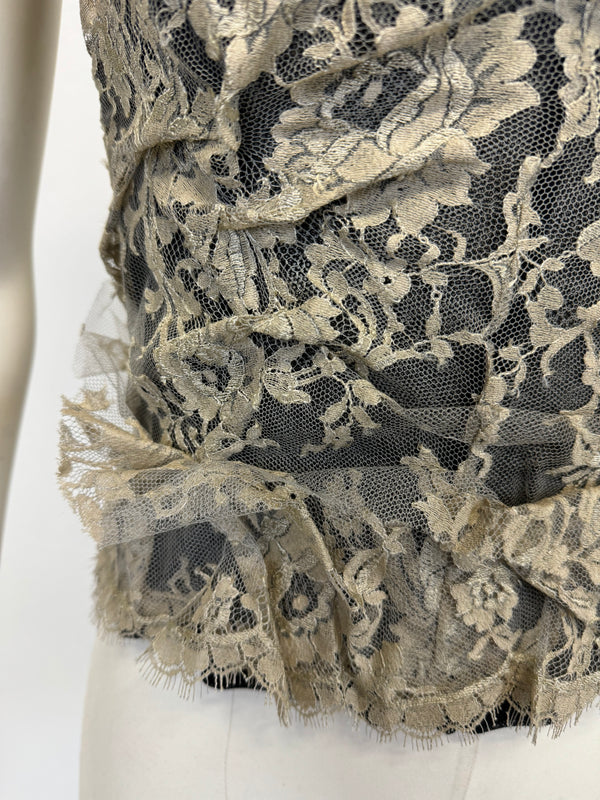 S/S2005 Dolce & Gabbana lace corset top