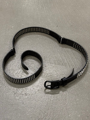 2000s Dsquared2 studded leather belt
