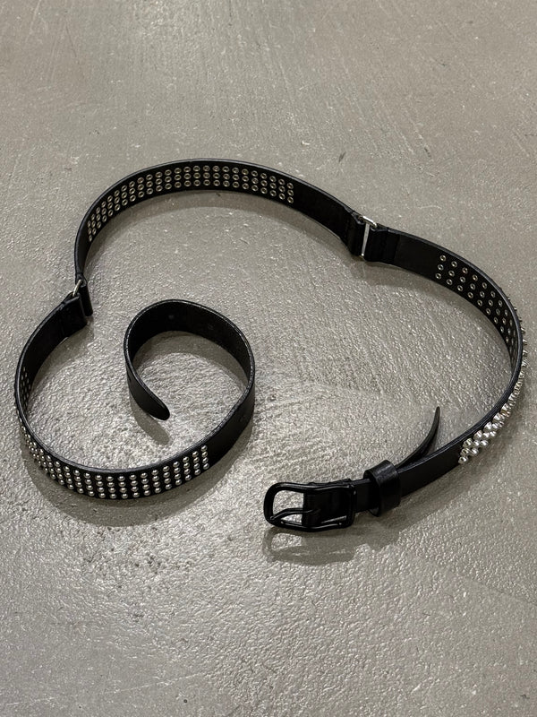 2000s Dsquared2 studded leather belt