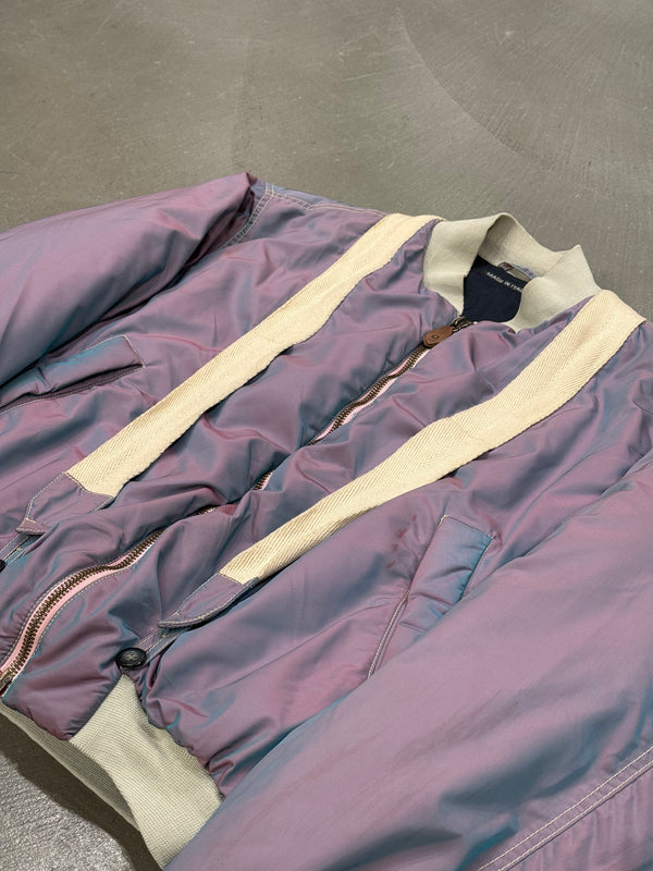 A/W1993 Emporio Armani iridescent oversized bomber jacket