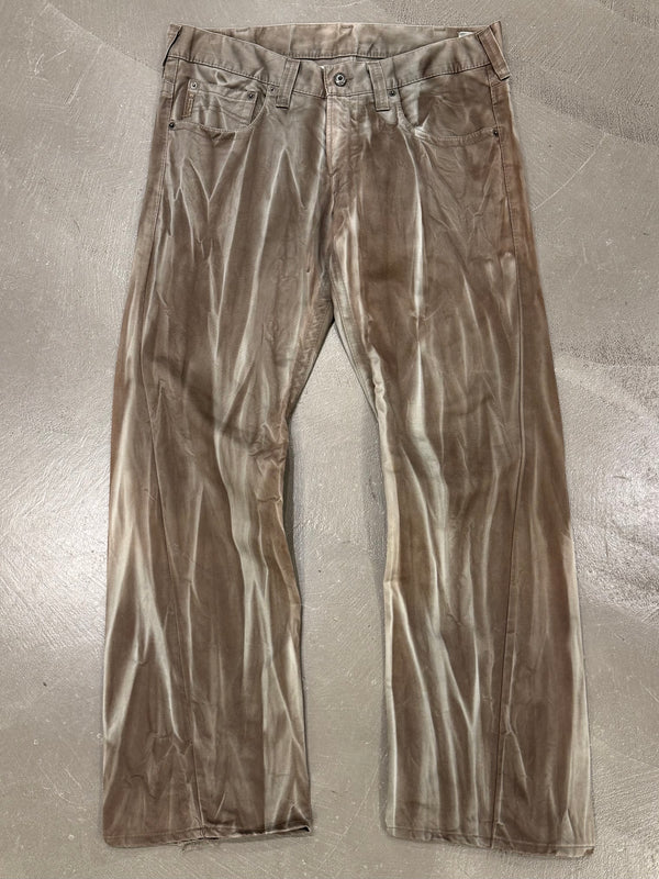 1990s Emporio Armani dyed faded jeans