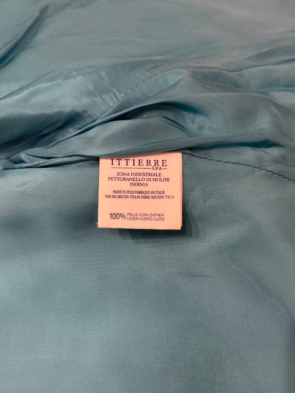 S/S1997 Versace electric blue leather set