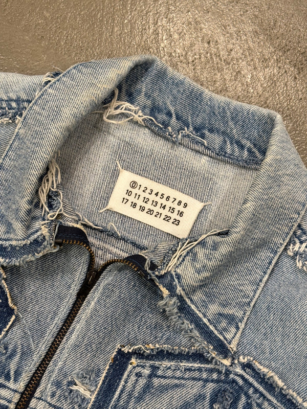 2000s Maison Margiela artisanal deconstructed denim jacket