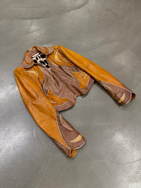 S/S2002 Roberto Cavalli runway paneled western jacket