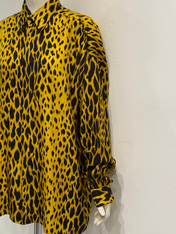1992 Gianni Versace iconic leopard print shirt