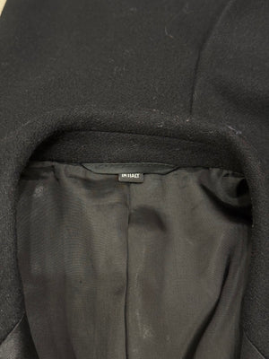 2000s Helmut Lang satin collar wool coat