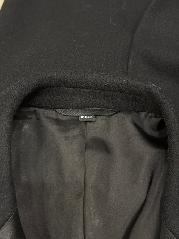 2000s Helmut Lang satin collar wool coat