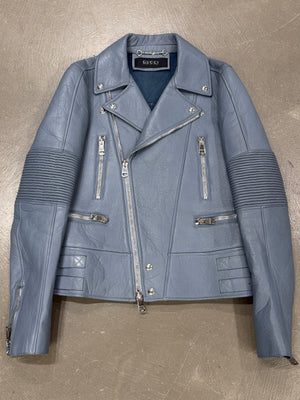 A/W2014 Gucci biker leather jacket