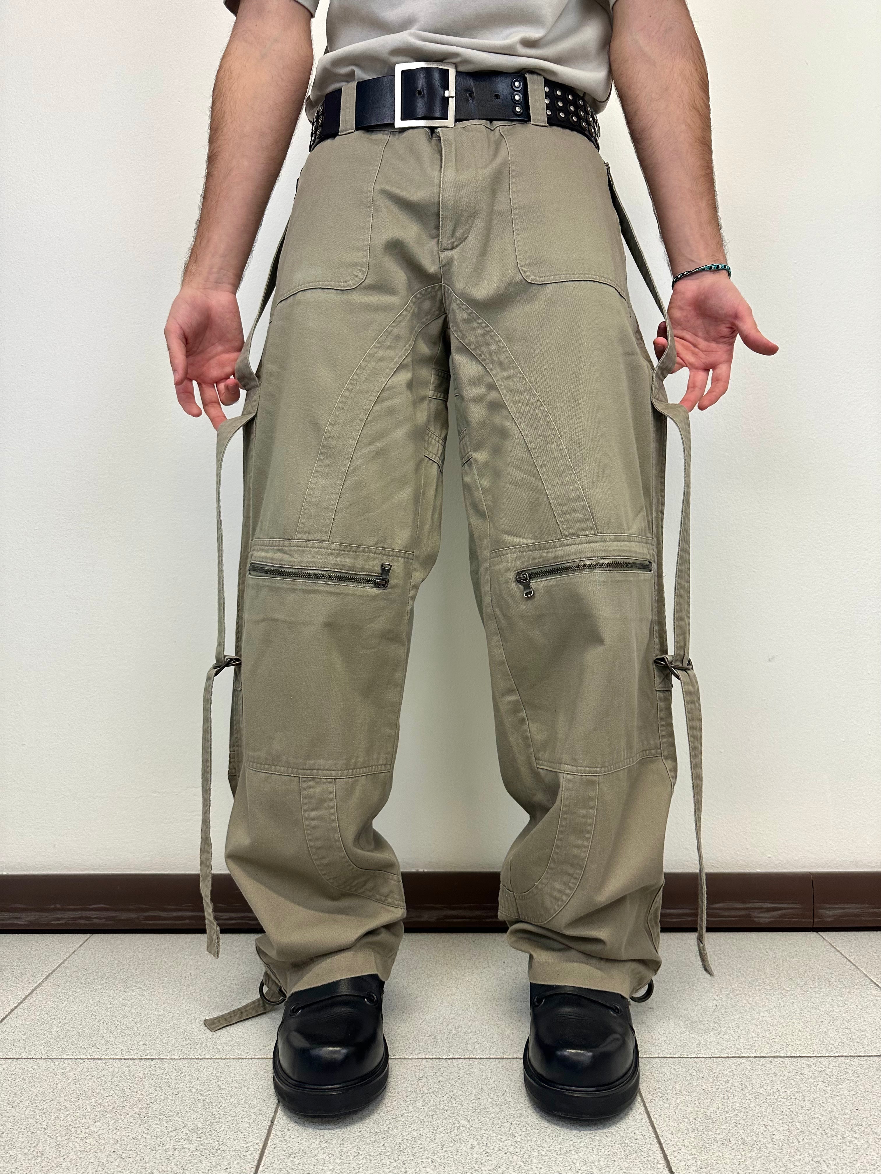 AW2003 Dolce & Gabbana runway sample bondage cargo pants AW2003 Dolce & Gabbana runway sample bondage cargo pants