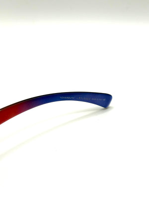 2000s Chanel multi-color sunglasses
