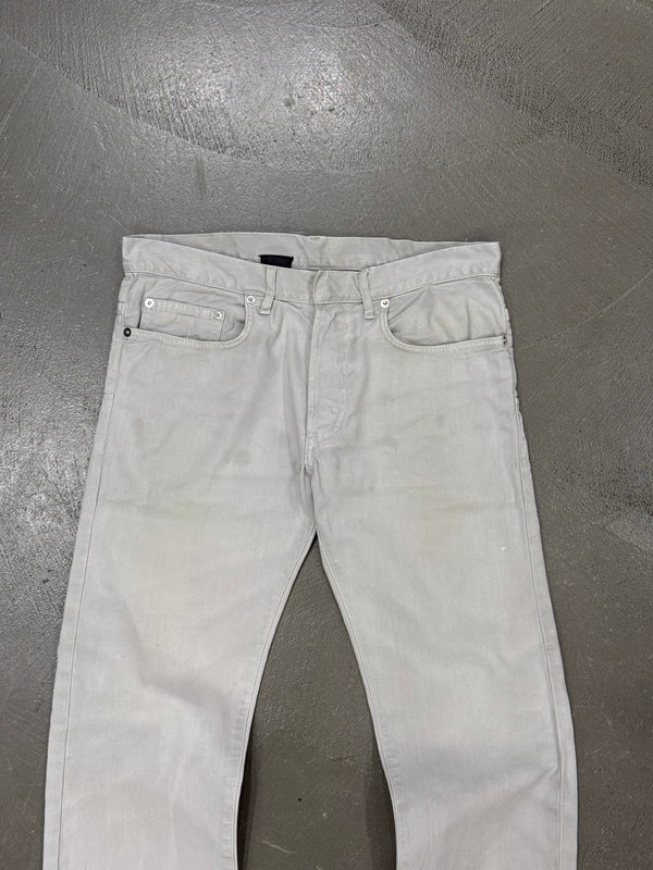 2010s Dior stained slim jeans