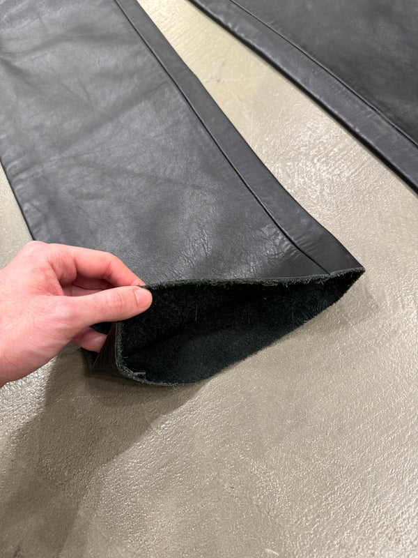 1990s Dirk Bikkembergs all around zipper leather pants