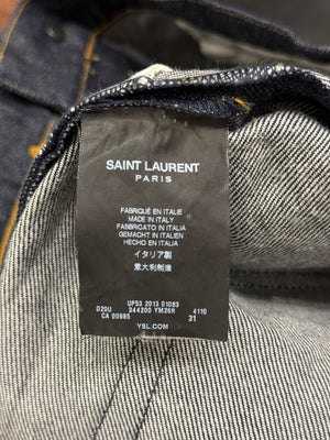 2013 Saint Laurent by Hedi Slimane denim shorts