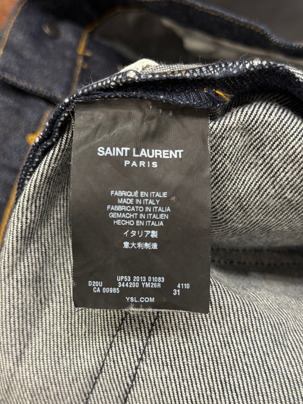 2013 Saint Laurent by Hedi Slimane denim shorts