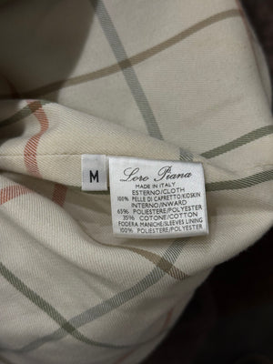 2020s Loro Piana kidskin leather bomber jacket