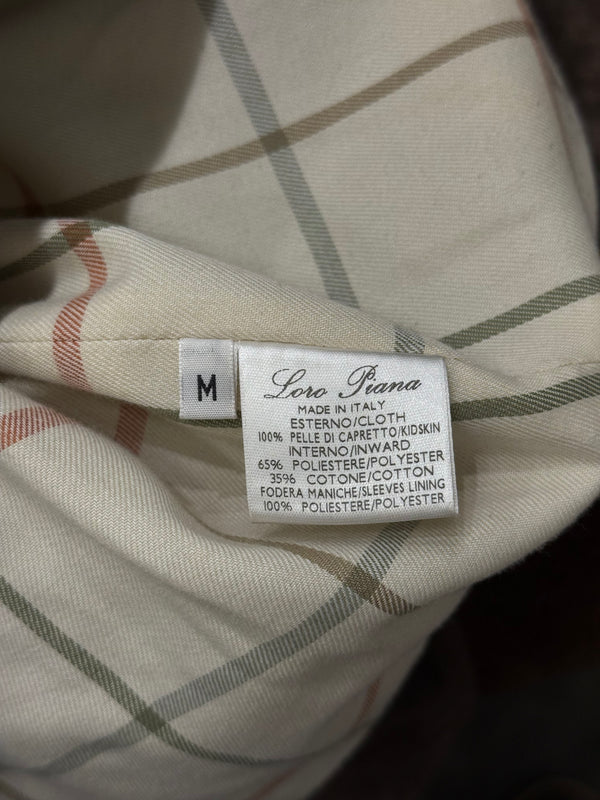 2020s Loro Piana kidskin leather bomber jacket