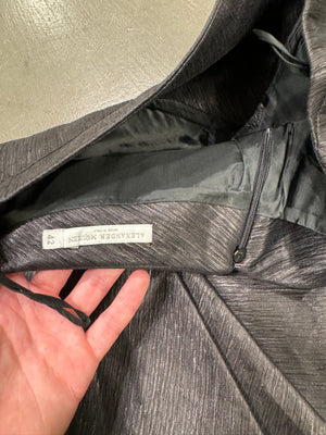 S/S2008 Alexander McQueen silk mini flared skirt