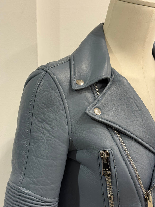 A/W2014 Gucci biker leather jacket