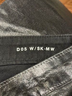 2020 Saint Laurent waxed skinny jeans