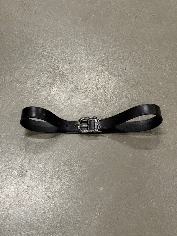 2010s Yves Saint Laurent logo leather belt