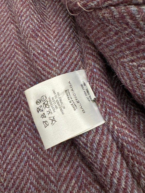 A/W2004 Balenciaga by Nicolas Ghesquière runway reinforced leather jacket