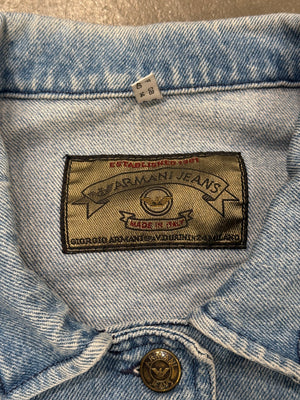 1990s Armani oversized denim jacket