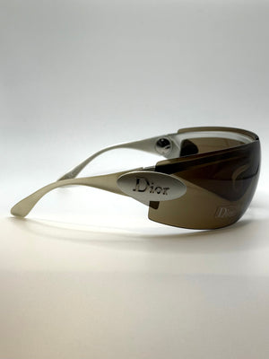 2000s Dior by Galliano foldable futuristic sunglasses