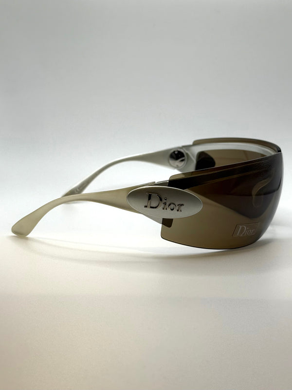 2000s Dior by Galliano foldable futuristic sunglasses