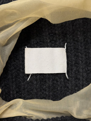 A/W2006 Maison Margiela hybrid wool-sheer knit