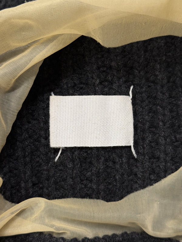 A/W2006 Maison Margiela hybrid wool-sheer knit
